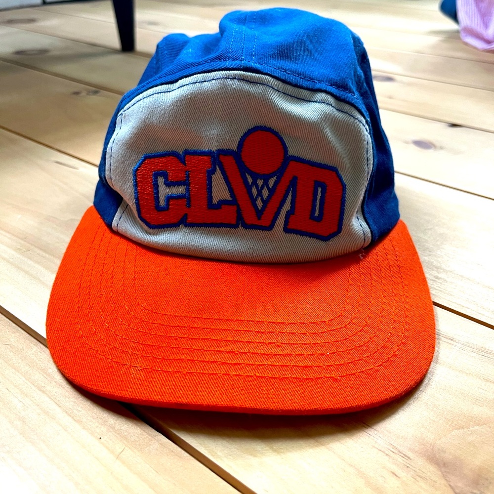 Vintage Cleveland Cavaliers “CLVD” Hoops Logo Adjustable Hat